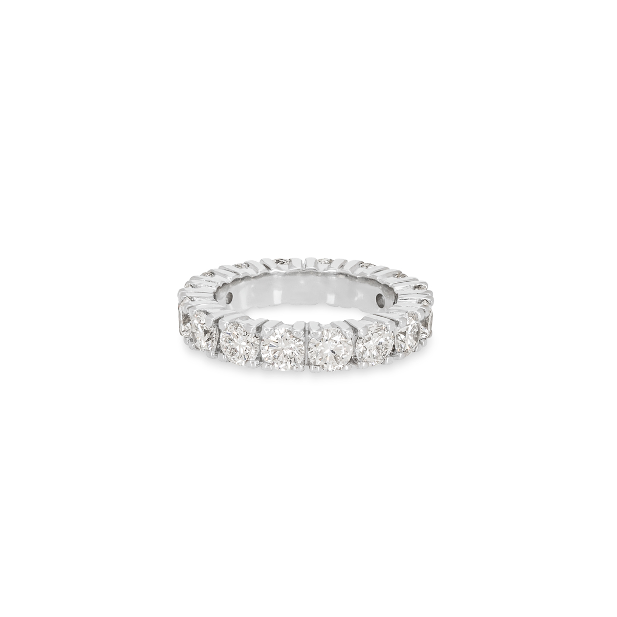 Platinum Diamond Full Eternity Ring 3.04ct